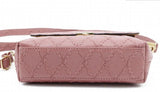 Pink Quilted Cross Shoulder Bag for Women