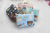 Women's Short Three-Fold Wallet - Animal Print