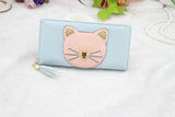 Cartoon Cat Women's Long Wallet Handbag Purse