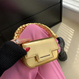 Women's Shoulder Bag with Thick Strap Fine Chains