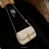 Xiaoxiangfeng Lingge Chain Bag Women's Satchel Single Shoulder Messenger Bag