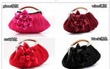 Arrival Soft Party Top Mini Bag with Diamond Flower Evening Tote