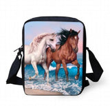 3D Animal Cat Crossbody Bag for Women, Horse Ladies Mini Messenger Shoulder Bag