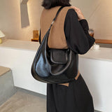 Women Pu Leather Shoulder Bag Vintage Large Capacity Messenger Handbag