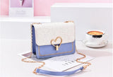 Chuwanglin Chain Messenger Bag Small Flap Sequin Leather Female Bag T92204