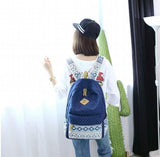 Canvas Printing Backpack Women School Bags for Teenage Girls