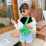 Cartoon Dinosaur Crossbody Bag for Kids, Girl Shoulder Handbag
