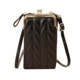 Small Shoulder Phone Bag Women Diamond Lattice Crossbody Messenger Mini Handbag