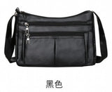 Soft Leather Multi-layer Crossbody Bag for Women