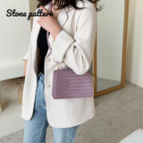 Crocodile Pattern Crossbody Bags Women Chain Shoulder Handbags
