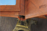 Vintage Men Wallets Bifold Short Wallet PU Leather ID Credit Card Holder