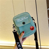 Canvas Small Bags for Women Party Disco Cross Bag Women Messenger Bag