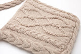 Knitted Foldable Handbag Women Shopping Tote Wool Shoulder Bag