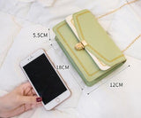 Embroidered Small Square Shoulder Messenger Bag for Women