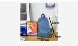 Vintage Denim Jean Women Backpacks Preppy Style Shoulder Bags