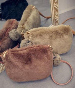 Fuzzy Rabbit Winter Fur Handbag