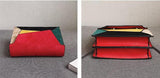 Retro Matte Patchwork Crossbody Bag with Chain Strap