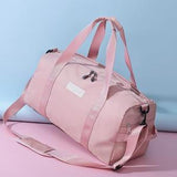 Travel Duffel Bag with Wet Pocket Shoes Handbag Beach Shoulder Bag Crossbody Bag