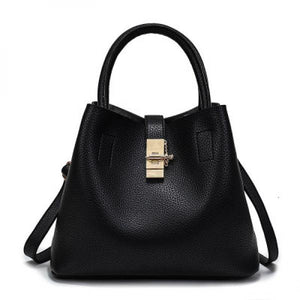 2022 Women's PU Leather Shoulder Bag Solid Mother-in-Law Bag