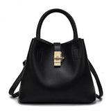 2022 Women's PU Leather Shoulder Bag Solid Mother-in-Law Bag