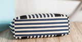 Casual Canvas Women Shoulder Bag Large Capacity Stripe A4 Lady Handbag Tote