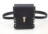 PU Leather Waist Packs Bum Bag Women Rivet Belt Money Pouch