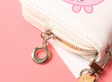 Women's Sailor-Moon Leather Short Zip Wallet Coin Card Holder