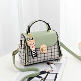 Plaid Small Square Bag Women One Shoulder Messenger Bag