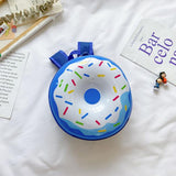 Rainbow Donut Hard Shell Backpack for Boys and Girls