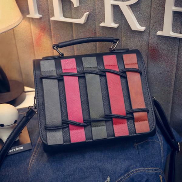 Vintage Messenger Bag Women PU Leather Handbag Crossbody Tote