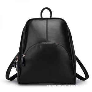 Lady Leather Backpack Female Leisure Bag