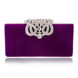 Crown Rhinestones Evening Bag Diamonds Clutch Wallet Shoulder Chain Bag