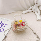 Pearl Tote Children's Bag Little Girl Princess Crossbody Bag