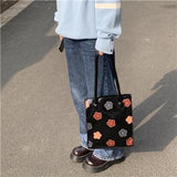 Japanese Pu Leather Flowers Messenger Bag Shoulder Bags