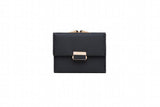 Prati's Women's Wallet Three-Fold Clip Short Wallet