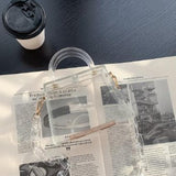 Acrylic Plastic Bags Small Ladies Hand-held Chain Handbags