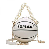 Basketball Football Crossbody Bags Women Acrylic Chains Bag