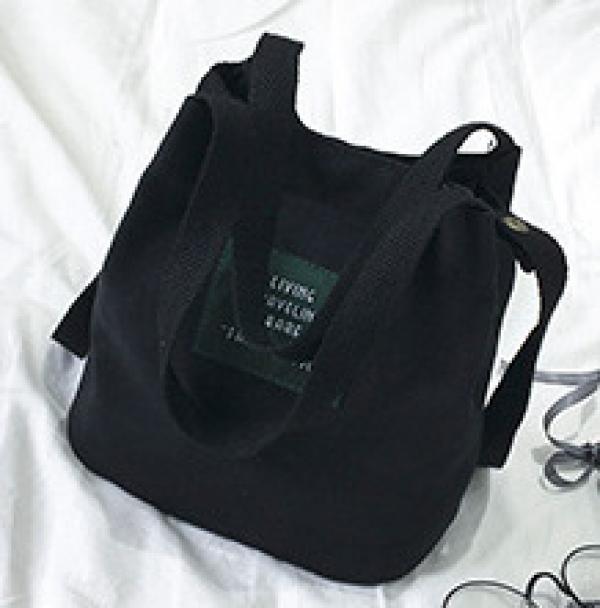 Colorful Mini Canvas Shoulder Bag for Women 19*12*20 Cm