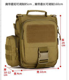 Unisex Camouflage Messenger Bag with Removable Pouch
