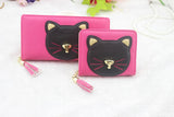 Cat Cartoon Zipper Wallet Women's Purse