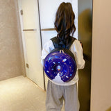 Rainbow Donut Hard Shell Backpack for Boys and Girls