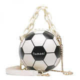 Basketball Football Crossbody Bags Women Acrylic Chains Bag