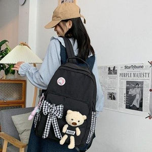 Kids Backpack School Bag without Bear Doll Pendant