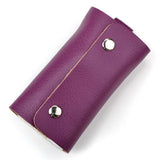 Leather Key Organizer Home Door Key Chain Pouch