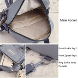 Mini Backpack for Women School Mochila Girl Ring Buckle Bear Women's Backpack