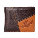 Cowhide Wallet Men's Wallets Stitching Leather Purse
