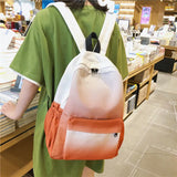 Women Backpack Gradient School Bag for Girls Teenagers Bookbag Casual Travel Bag