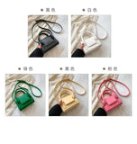 Lambskin One-Shoulder Messenger Bag Mobile Phone Bag Small Square Bag