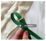 Lambskin One-Shoulder Messenger Bag Mobile Phone Bag Small Square Bag