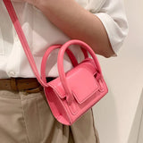 Lambskin One-Shoulder Messenger Bag Mobile Phone Bag Small Square Bag